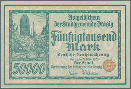 Deutschland - Nebengebiete Deutsches Reich: Danzig - Stadtgemeinde, 50.000 Mark 1923, Ro.797, Fast K - Altri & Non Classificati