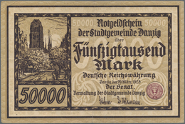 Deutschland - Nebengebiete Deutsches Reich: Danzig - Stadtgemeinde, 50.000 Mark 1923, Ro.798, Sehr S - Autres & Non Classés