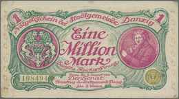 Deutschland - Nebengebiete Deutsches Reich: Danzig - Stadtgemeinde, 1 Million Mark 1923, Ro.802b, Wi - Sonstige & Ohne Zuordnung