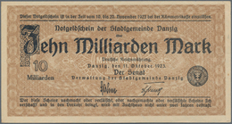 Deutschland - Nebengebiete Deutsches Reich: Danzig - Stadtgemeinde, 10 Milliarden Mark 1923, Ro.810a - Autres & Non Classés