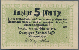 Deutschland - Nebengebiete Deutsches Reich: Danzig - Zentralkasse, 5 Pfennige 1923, Ro.813, Leichter - Sonstige & Ohne Zuordnung