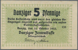 Deutschland - Nebengebiete Deutsches Reich: Danzig - Zentralkasse, 5 Pfennige 1923, Ro.813, Leichter - Andere & Zonder Classificatie