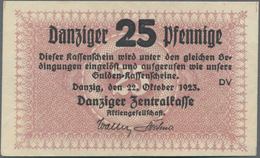 Deutschland - Nebengebiete Deutsches Reich: Danzig - Zentralkasse, 25 Pfennige 1923, Ro.815, Leichte - Other & Unclassified