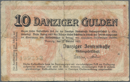 Deutschland - Nebengebiete Deutsches Reich: Danzig - Zentralkasse, 10 Gulden 1923, Ro.820, Stark Geb - Other & Unclassified