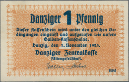 Deutschland - Nebengebiete Deutsches Reich: Danzig - Zentralkasse, 1 Pfennig 1923, Ro.822a, Leichter - Autres & Non Classés