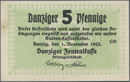 Deutschland - Nebengebiete Deutsches Reich: Danzig - Zentralkasse, 5 Pfennige 1923, Ro.824 Mit Rücks - Autres & Non Classés