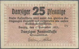 Deutschland - Nebengebiete Deutsches Reich: Danzig - Zentralkasse, 25 Pfennige 1923, Ro.826, Gebrauc - Autres & Non Classés