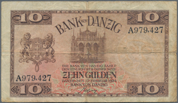 Deutschland - Nebengebiete Deutsches Reich: Danzig - Bank Von Danzig, 10 Gulden 10.02.1924, Ro.833a, - Other & Unclassified