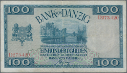 Deutschland - Nebengebiete Deutsches Reich: Danzig - Bank Von Danzig, 100 Gulden 10.02.1924, Ro.835, - Other & Unclassified