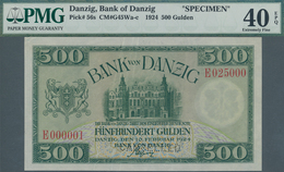 Deutschland - Nebengebiete Deutsches Reich: Bank Von Danzig 500 Gulden 1924 Muster Mit Seriennummer - Other & Unclassified