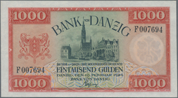 Deutschland - Nebengebiete Deutsches Reich: Danzig - Bank Von Danzig, 1000 Gulden 10.02.1924, Ro.837 - Andere & Zonder Classificatie