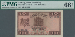 Deutschland - Nebengebiete Deutsches Reich: Danzig - Bank Von Danzig, 10 Gulden 01.07.1930, Ro.839, - Otros & Sin Clasificación