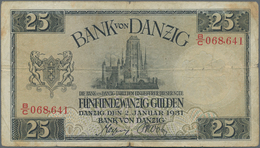 Deutschland - Nebengebiete Deutsches Reich: Danzig - Bank Von Danzig, 25 Gulden 02.01.1931, Ro.840, - Andere & Zonder Classificatie