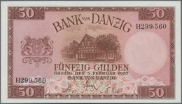 Deutschland - Nebengebiete Deutsches Reich: Danzig - Bank Von Danzig, 50 Gulden 05.02.1937, Ro.843 I - Altri & Non Classificati