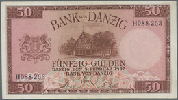 Deutschland - Nebengebiete Deutsches Reich: Danzig - Bank Von Danzig, 50 Gulden 05.02.1937, Ro.843, - Otros & Sin Clasificación