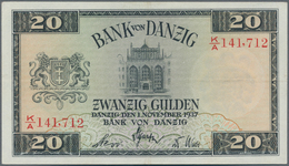 Deutschland - Nebengebiete Deutsches Reich: Danzig - Bank Von Danzig, 20 Gulden 01.11.1937, Serie "K - Other & Unclassified