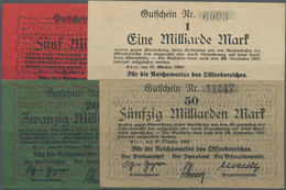 Deutschland - Nebengebiete Deutsches Reich: Marinekasse Des Ostseebereichs Kiel, 4 Banknoten Zu 1, 5 - Autres & Non Classés