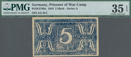 Deutschland - Konzentrations- Und Kriegsgefangenenlager: Woldenberg Oflag II-C, 5 Mark 1944 Serie A, - Other & Unclassified