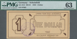 Deutschland - Konzentrations- Und Kriegsgefangenenlager: Bayern - Scheinfeld, UNRRA-Team 569, 1 Doll - Sonstige & Ohne Zuordnung