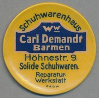 Deutschland - Briefmarkennotgeld: BARMEN, Ww. Carl Demandt, Schuhwarenhaus, 10 Pfennig Germania Oran - Andere & Zonder Classificatie