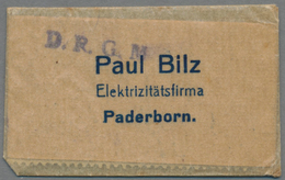 Deutschland - Briefmarkennotgeld: PADERBORN, Paul Bilz, Elektrizitätsfirma, Wertangabe 20 Pf., 2 X 1 - Sonstige & Ohne Zuordnung