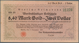 Deutschland - Reichsbahn / Reichspost: 8,40 Mark Gold 1923, P.S1039 Der RBD Berlin In Leicht Gebrauc - Other & Unclassified