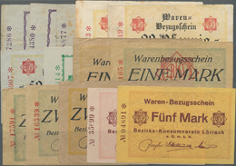 Deutschland - Notgeld - Baden: Lörrach, Bezirks-Konsumverein, 1, 2, 5, 10, 20, 50, 80 Pf., 1 (2, Gel - [11] Local Banknote Issues