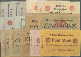 Deutschland - Notgeld - Baden: Lörrach, Bezirks-Konsumverein, 1, 2, 5, 10, 20, 50, 80 Pf., 1 (2, Gel - Lokale Ausgaben