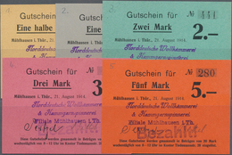 Deutschland - Notgeld - Thüringen: Mühlhausen, Norddeutsche Wollkämmerei & Kammgarnspinnerei, 1/2, 1 - [11] Emisiones Locales