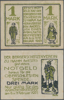 Deutschland - Notgeld - Westfalen: Hamm, Bürgerschützenverein, 1, 3 Mark, 6. Und 7.2.1921, Leicht Ra - Autres & Non Classés