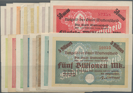 Deutschland - Notgeld - Westfalen: Wattenscheid, Stadt, 50 Tsd. (2, Udr. Grün Ohne KN Und Udr. Braun - Otros & Sin Clasificación