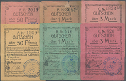 Deutschland - Notgeld - Ehemalige Ostgebiete: Czarnikau, Posen, Magistrat, 50 Pf., 1, 3 Mark, 20.8.1 - Other & Unclassified