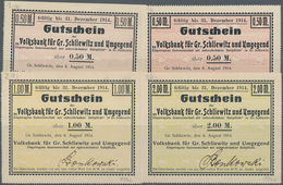 Deutschland - Notgeld - Ehemalige Ostgebiete: Gross Schliewitz, Westpreußen, Volksbank, 0,50 (2 Vari - Autres & Non Classés