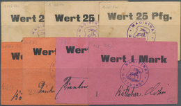 Deutschland - Notgeld - Ehemalige Ostgebiete: Guttstadt, Ostpreußen, Magistrat, 25 Pf. (3),1 Mark (4 - Other & Unclassified