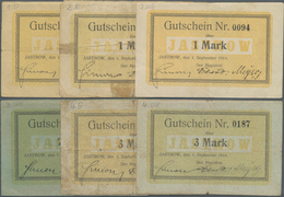 Deutschland - Notgeld - Ehemalige Ostgebiete: Jastrow, Westpreußen, Magistrat, 1/2 (entwertet), 1 (2 - Otros & Sin Clasificación