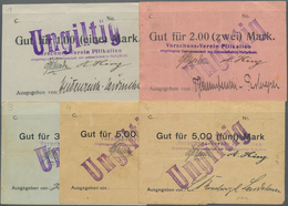 Deutschland - Notgeld - Ehemalige Ostgebiete: Pillkallen, Ostpreußen, Vorschuß-Verein, 1, 2, 3, 5 (2 - Other & Unclassified