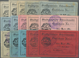 Deutschland - Notgeld - Ehemalige Ostgebiete: Schneidemühl, Posen, Magistrat, 1(3), 2,50 (4), 5 (3) - Autres & Non Classés