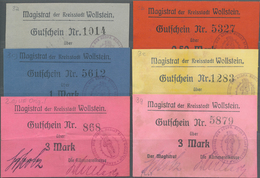 Deutschland - Notgeld - Ehemalige Ostgebiete: Wollstein, Posen, Magistrat, 3 Mark. O. D., Niedrige K - Sonstige & Ohne Zuordnung