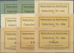 Deutschland - Notgeld - Ehemalige Ostgebiete: Wreschen, Posen, Kämmereikasse Der Stadt, 1/2 (2), 1 ( - Sonstige & Ohne Zuordnung