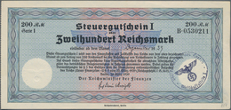 Deutschland - Deutsches Reich Bis 1945: Steuergutscheine. Lot Von 5 Steuergutscheinen I Zu 200 RM 19 - Other & Unclassified