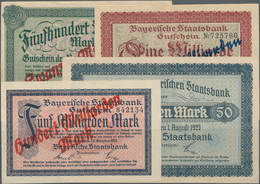Deutschland - Länderscheine: Großes Lot Mit 37 Banknoten Der Bayerischen Staatsbank Von 1 Million Ma - Autres & Non Classés