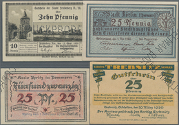 Deutschland - Notgeld: Kleingeld-Musterscheine, 17 Kleingeldscheine Von Bodenwerder (4), Friedeberg - Sonstige & Ohne Zuordnung