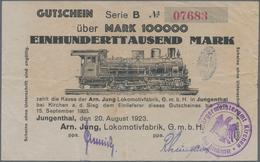 Deutschland - Notgeld - Rheinland: Rheinland, Zusätzlich Mit Den Heute In Rheinland-Pfalz Gelegenen - [11] Local Banknote Issues