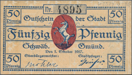 Deutschland - Notgeld - Württemberg: Umfangreiche Und Teilweise Auch Gehaltvolle Sammlung Von 670 Sc - [11] Local Banknote Issues