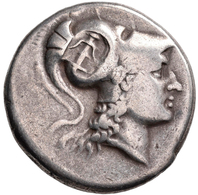 Pamphylien: SIDE, Tetradrachme, 2. - 1. Jhd. V. Chr, 16,65 G, Mit Gegenstempel Auf Av, Athenakopf Mi - Grecques