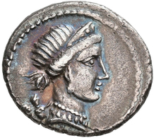 Gaius Iulius Caesar (49/48 V.Chr.): AR-Denar 46-45 V. Chr.; 3,75 G, Kampmann 1.9, Crawford 468/1, Sy - Republic (280 BC To 27 BC)