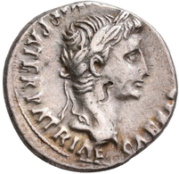 Augustus (27 V.Chr. - 14 N.Chr.): AR-Denar, 18,4 Mm, 3,85 G, Schrötlingsfehler, Sehr Schön. - Les Julio-Claudiens (-27 à 69)
