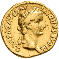 Tiberius (14 - 37): AV-Aureus, Lugdunum, 7,5 G, Calicó 305, Cohen 15, Kampmann 5.1, Fast Sehr Schön. - The Julio-Claudians (27 BC To 69 AD)