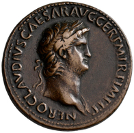 Nero (54 - 68): Paduaner, Æ-Sesterz, Lugdunum; 23,26 G, Nach Dem Vorbild Der Prägungen Von Giovanni - Les Julio-Claudiens (-27 à 69)