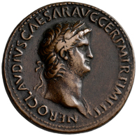 Nero (54 - 68): Paduaner, Æ-Sesterz, Lugdunum; 23,26 G, Nach Dem Vorbild Der Prägungen Von Giovanni - The Julio-Claudians (27 BC To 69 AD)